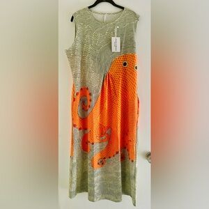 Colorful Sleeveless Maxi Frock